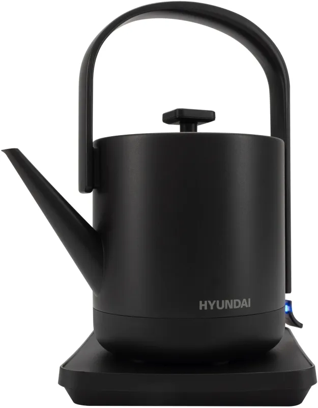 Чайник электрический Hyundai HYK-S2507 0.6л. 1000Вт черный корпус: металл
