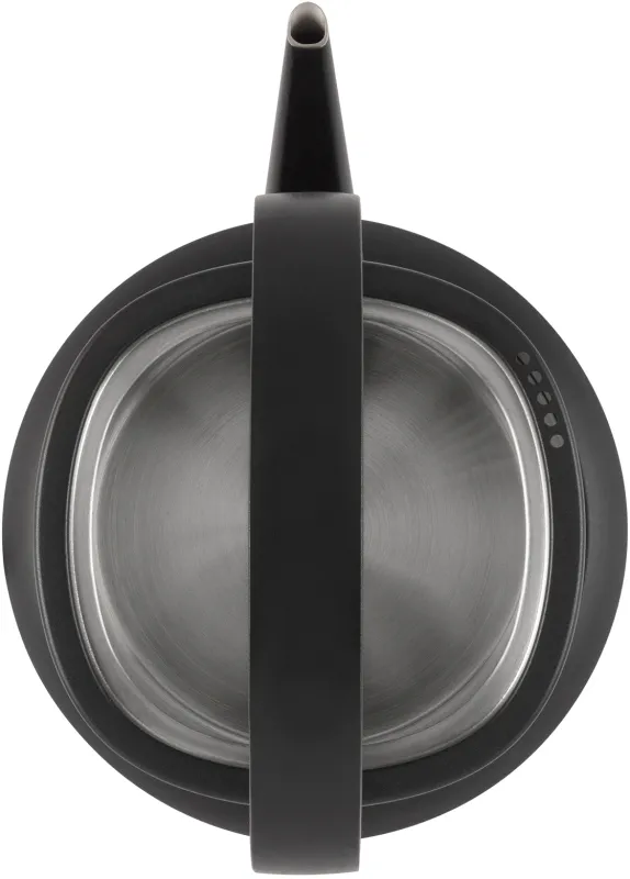 Чайник электрический Hyundai HYK-S2042 0.6л. 1000Вт черный корпус: металл