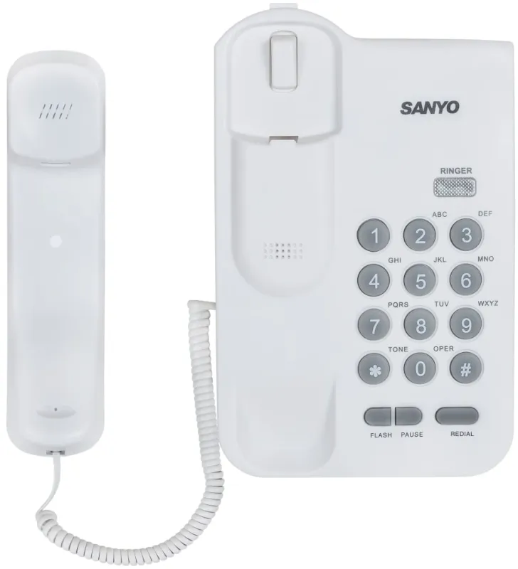 Телефон проводной Sanyo RA-S108W белый