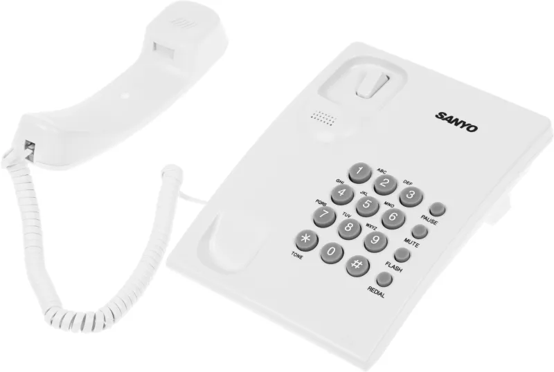 Телефон проводной Sanyo RA-S204W белый
