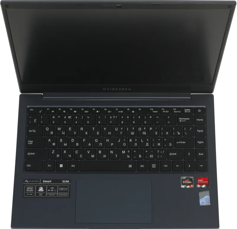 Ноутбук Maibenben S14A-R545UM Ryzen 5 Pro 4650U 8Gb SSD256Gb AMD Radeon Graphics 14" IPS FHD (1920x1080) Windows 11 Home dk.blue WiFi BT Cam 5000mAh (S14A-R545UMA1SHURE0)