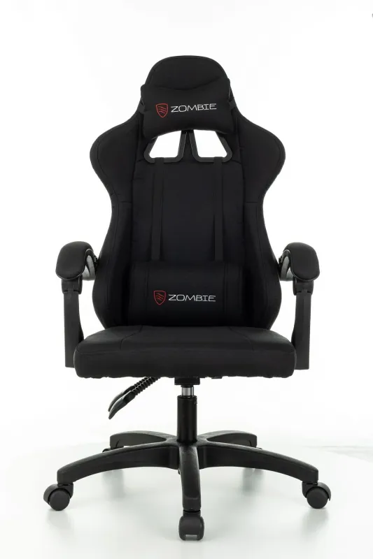 Кресло игровое Zombie Rudger черный крестов. пластик