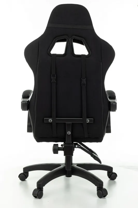 Кресло игровое Zombie Rudger черный крестов. пластик