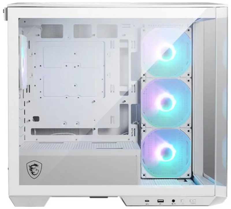 Корпус MSI MAG Pano M100R PZ белый без БП mATX 3x120mm 4x140mm 1xUSB3.1 audio CardReader AirDuct bott PSU