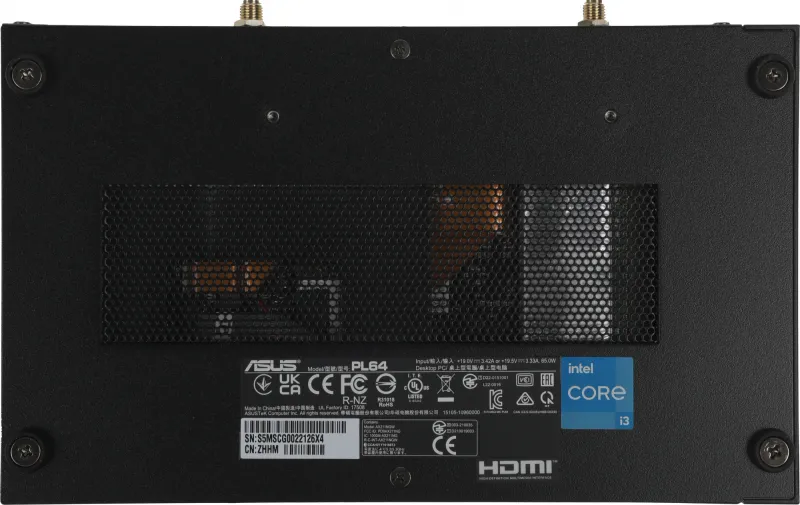 Неттоп Asus PL64-S3212MN i3 1215U (3.3) 8Gb SSD512Gb UHDG noOS GbitEth WiFi BT 65W черный (90MS02J2-M006M0)