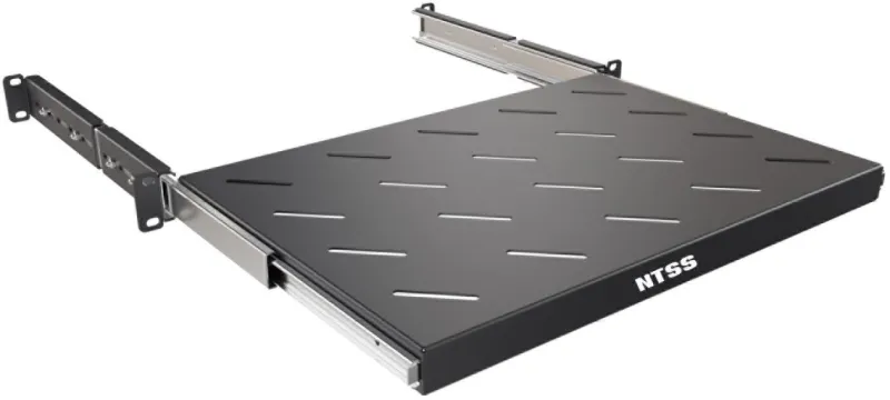 Полка выдвижная NTSS NTSS-MSKB-FS-600-BL 1U нагр.:20кг. 19" 300мм черный (упак.:1шт)