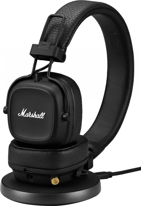 Гарнитура накладные Marshall Major IV черный беспроводные bluetooth оголовье (1005773)