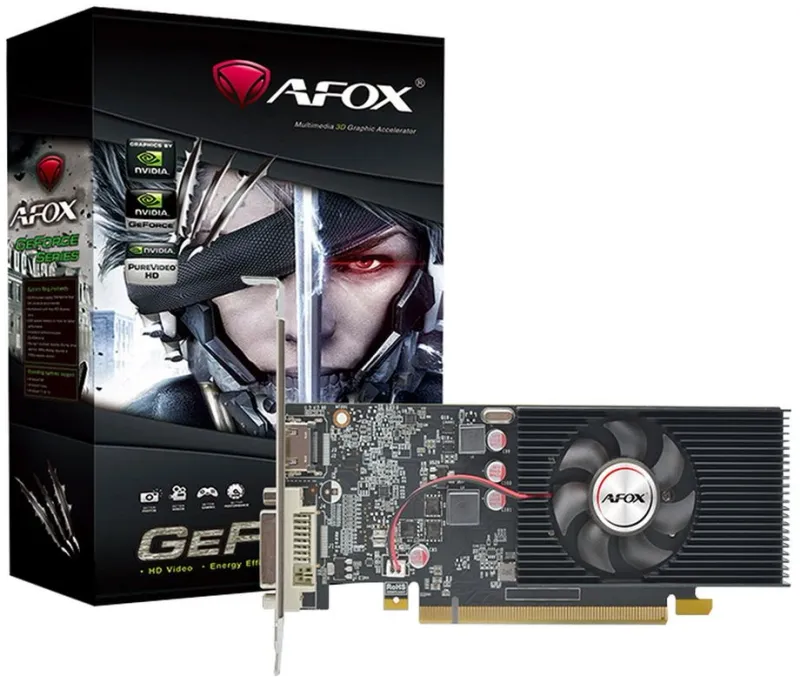 Видеокарта Afox PCI-E AF1030-4096D4L5 NVIDIA GeForce GT 1030 4Gb 64bit GDDR4 1152/2100 DVIx1 HDMIx1 HDCP Ret