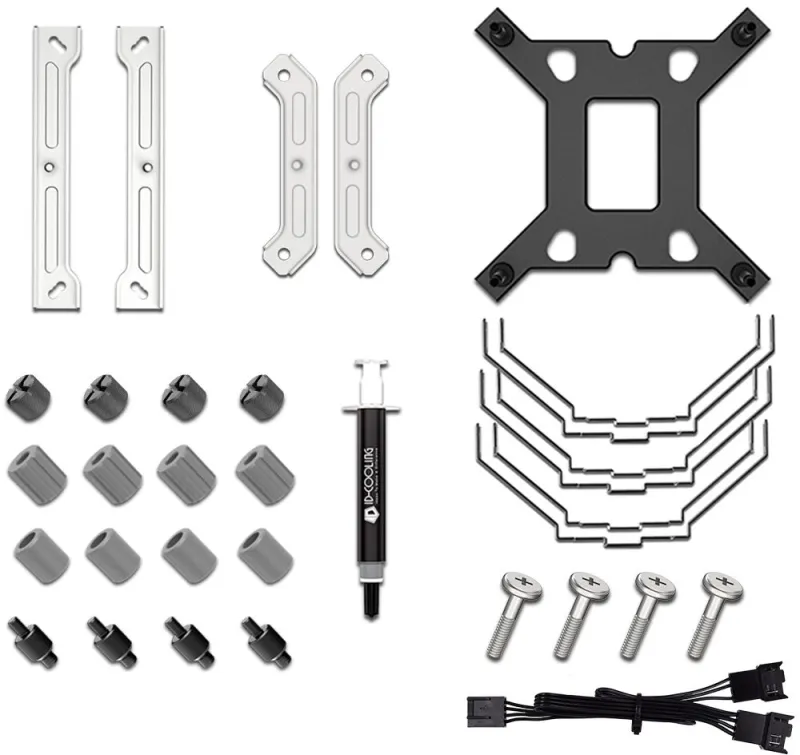 Устройство охлаждения(кулер) ID-Cooling SE-207-XT Slim Soc-AM5/AM4/1151/1200/2066/1700 белый 4-pin 15-35dB Al+Cu 220W 760gr Ret