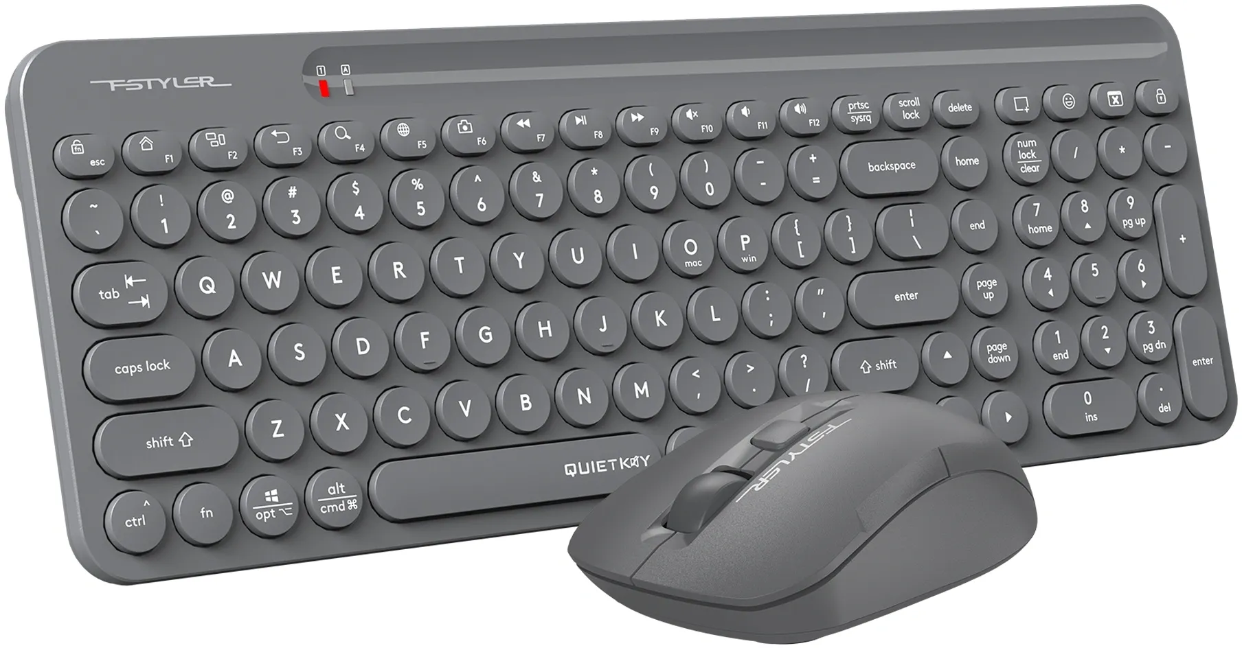 Клавиатура + мышь A4Tech Fstyler FG3300 Air2 клав:синий мышь:синий USB беспроводная slim Multimedia