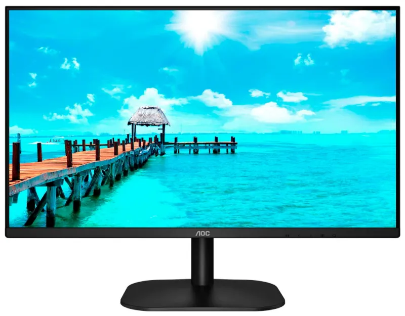 Монитор 27" AOC  27B2QAM 1920x1080@75Hz VA LED 16:9 4ms VGA HDMI DP 20M:1 178/178 250cd 4000:1 Tilt Speakers External Black