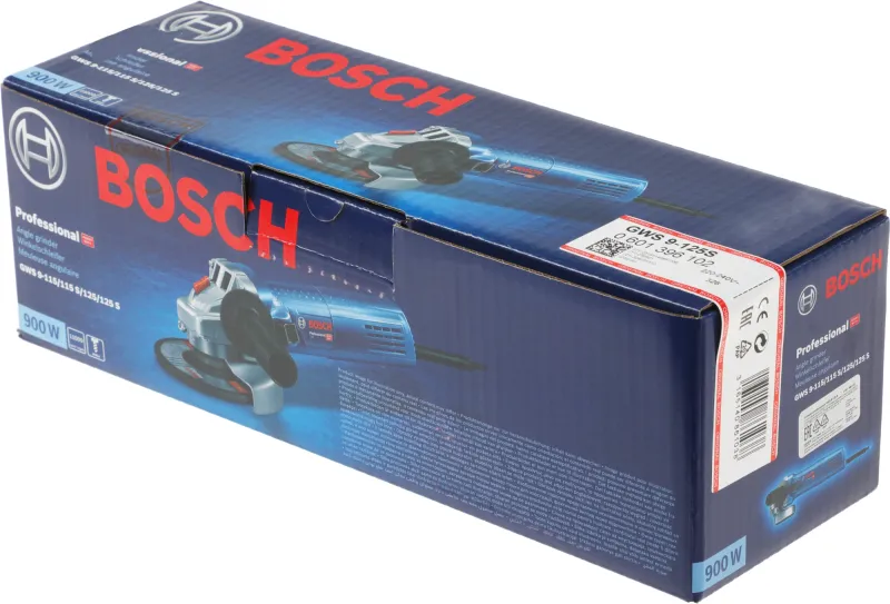 Углошлифовальная машина Bosch GWS 9-125 S 900Вт 11000об/мин рез.шпин.:M14 d=125мм (0601396102)