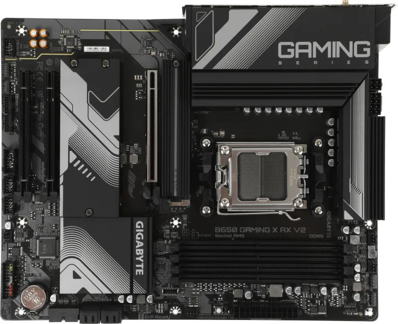 Материнская плата GIGABYTE B650 GAMING X AX V2, AM5, B650, 4*DDR5, DP+HDMI,  4 SATA 6 Гб/с, M2, Audio, Gb LAN, USB 3.2, USB 2.0, Type-C, COM*1 header, ATX