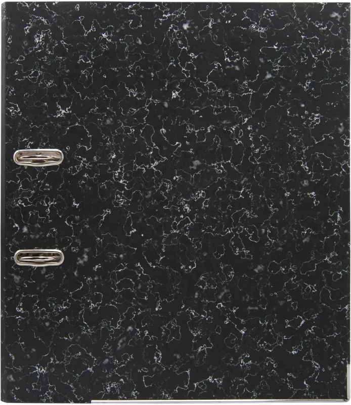 Папка-регистратор Buro A4 75мм картон/бумага черный мет.окант. сборная (упак.:2шт)