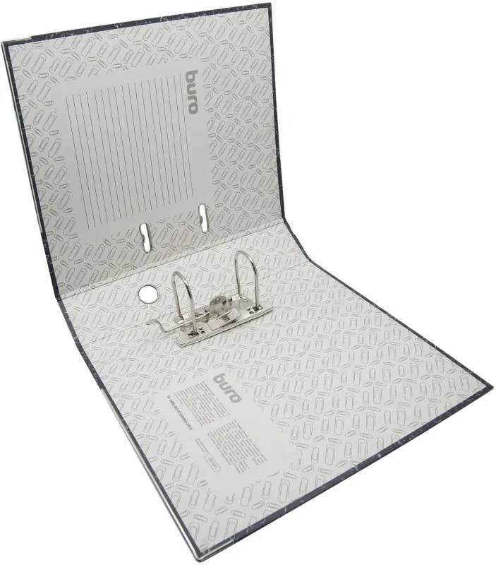 Папка-регистратор Buro A4 75мм картон/бумага черный мет.окант. сборная (упак.:2шт)