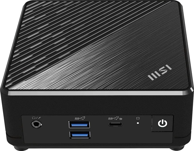Неттоп MSI Cubi N ADL-018RU slim N200 (1) 4Gb SSD128Gb UHDG Windows 11 Professional 2xGbitEth WiFi BT 65W черный (9S6-B0A911-211)