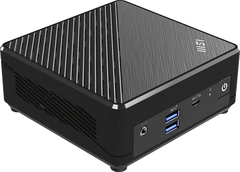 Неттоп MSI Cubi N ADL-018RU slim N200 (1) 4Gb SSD128Gb UHDG Windows 11 Professional 2xGbitEth WiFi BT 65W черный (9S6-B0A911-211)