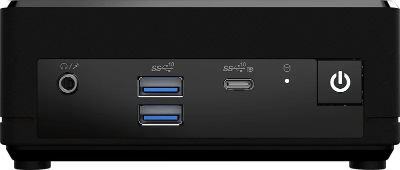 Неттоп MSI Cubi N ADL-016BRU slim N200 (1) UHDG noOS 2xGbitEth WiFi BT 65W черный (936-B0A911-091)