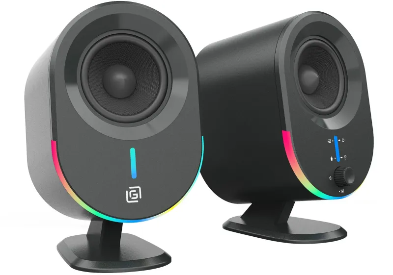 Колонки Оклик OK-303A 2.0 черный 20Вт BT