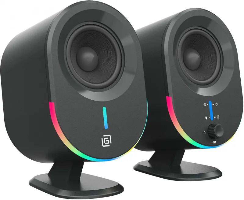 Колонки Оклик OK-303A 2.0 черный 20Вт BT