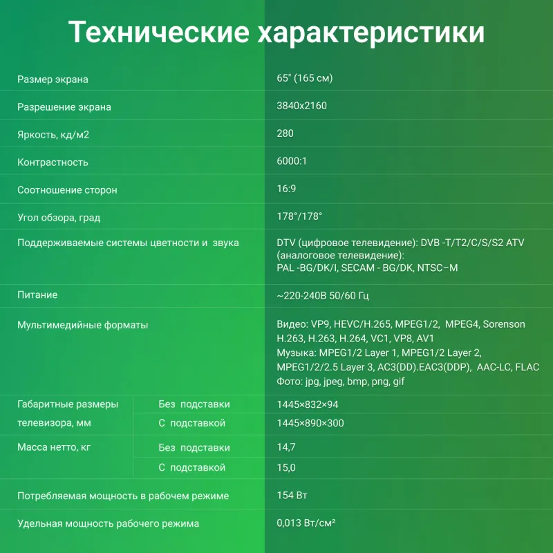 Телевизор LED Digma 65" DM-LED65UBB41 Android TV Frameless Metal темно-серебристый/серебристый 4K Ultra HD 60Hz DVB-T DVB-T2 DVB-C DVB-S DVB-S2 USB WiFi Smart TV