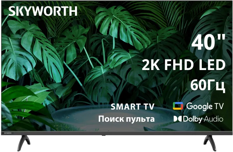 Телевизор LED Skyworth 40" 40E55G Eye Care черный FULL HD 60Hz DVB-T DVB-T2 DVB-C (RUS)