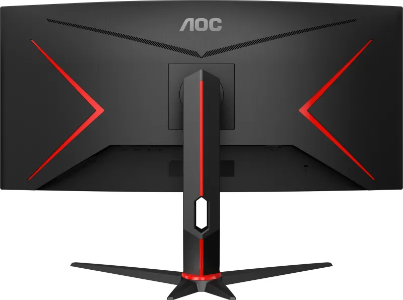 Монитор AOC 34" Gaming CU34G2XP/BK черный/красный VA LED 21:9 HDMI матовая HAS 400cd 178гр/178гр 3440x1440 180Hz FreeSync Premium DP FHD USB 8.1кг