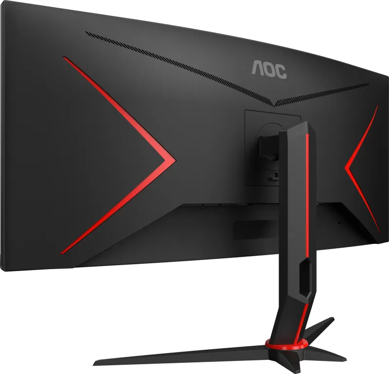 Монитор AOC 34" Gaming CU34G2XP/BK черный/красный VA LED 21:9 HDMI матовая HAS 400cd 178гр/178гр 3440x1440 180Hz FreeSync Premium DP FHD USB 8.1кг