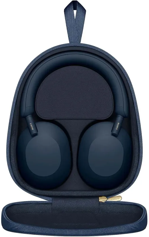 Гарнитура мониторные Sony WH-1000XM5 1.2м синий беспроводные bluetooth оголовье (WH1000XM5)