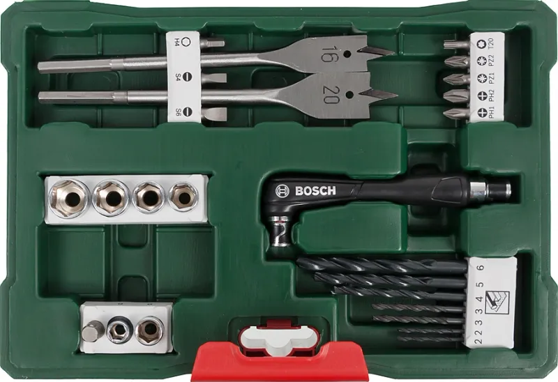 Набор принадлежностей Bosch V-line 41 предмет (жесткий кейс)