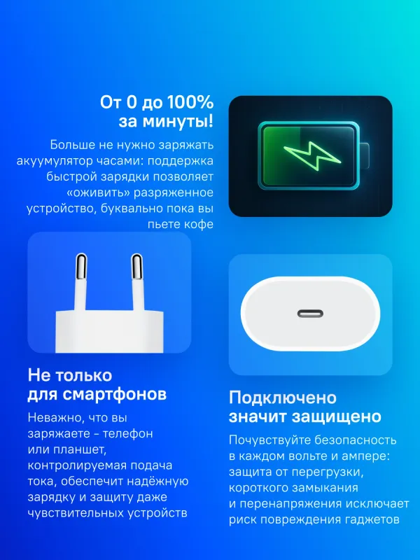 Сетевое зар./устр. Apple A2347 20W 2.2A (PD) (MUVV3ZM/A)