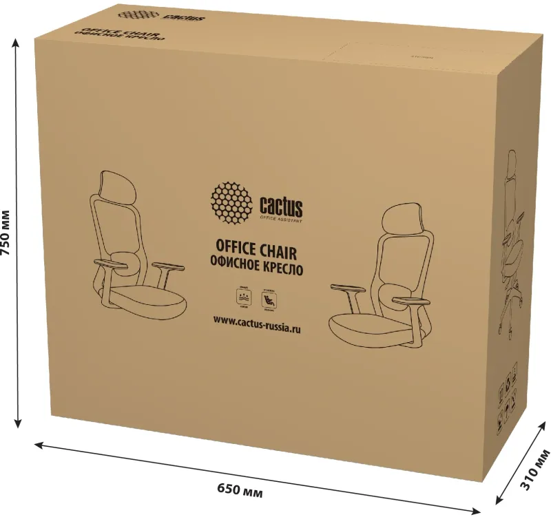 Кресло Cactus CS-MC515-BL темно-синий сиденье темно-синий