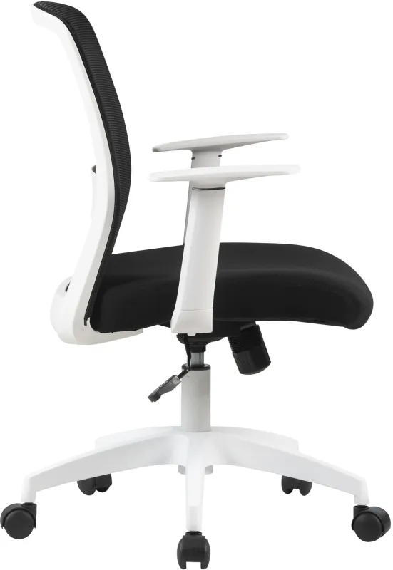 Кресло Cactus CS-WMC333-BK черный сиденье черный сетка/ткань низк.спин. крестов. пластик пластик белый