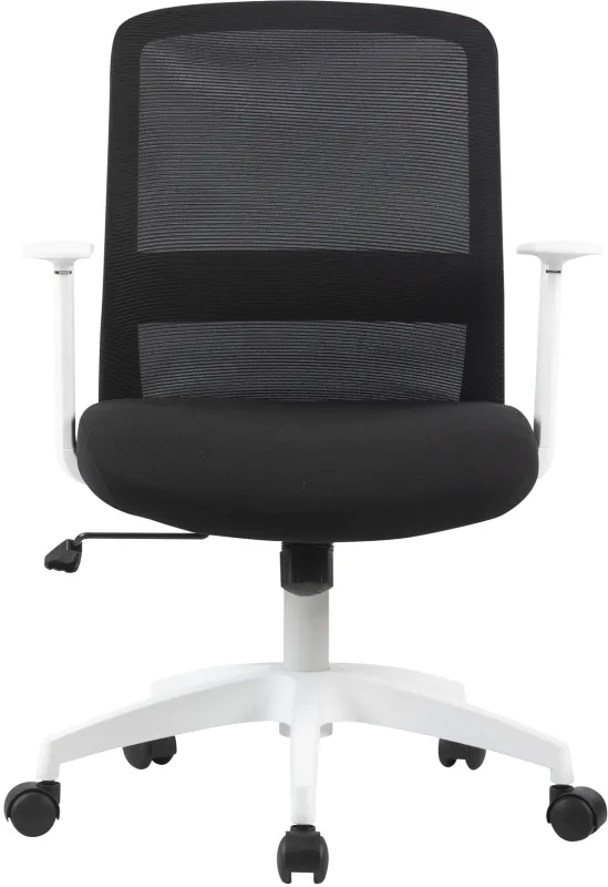 Кресло Cactus CS-WMC333-BK черный сиденье черный сетка/ткань низк.спин. крестов. пластик пластик белый