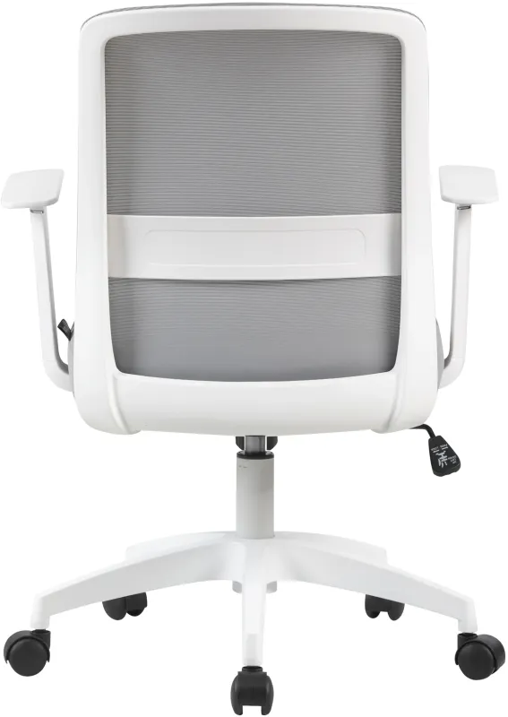 Кресло Cactus CS-WMC333-GY серый сиденье серый сетка/ткань низк.спин. крестов. пластик пластик белый