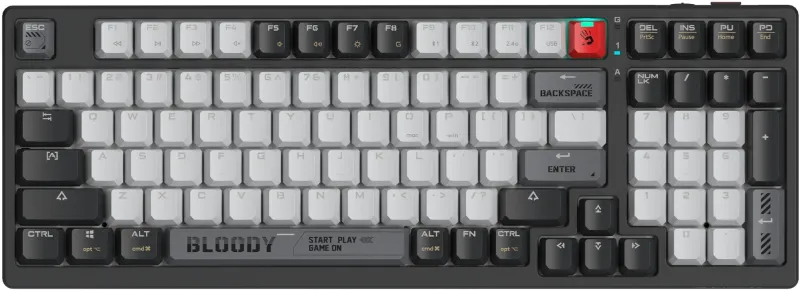 Клавиатура A4Tech Bloody WS98 Pixels Red механическая темно-серый USB for gamer LED (WS98)