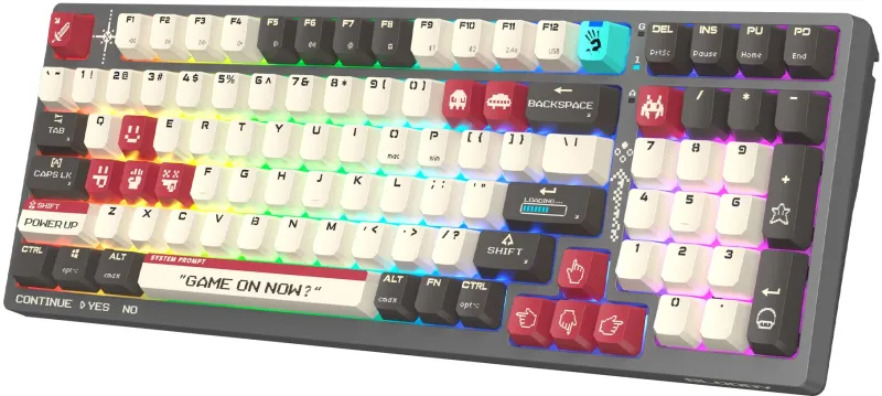 Клавиатура A4Tech Bloody WS98 Pixels Red механическая темно-серый USB for gamer LED (WS98)