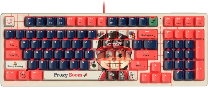 Клавиатура A4Tech Bloody AT98 Renegade механическая черный/зеленый USB for gamer LED (AT98)