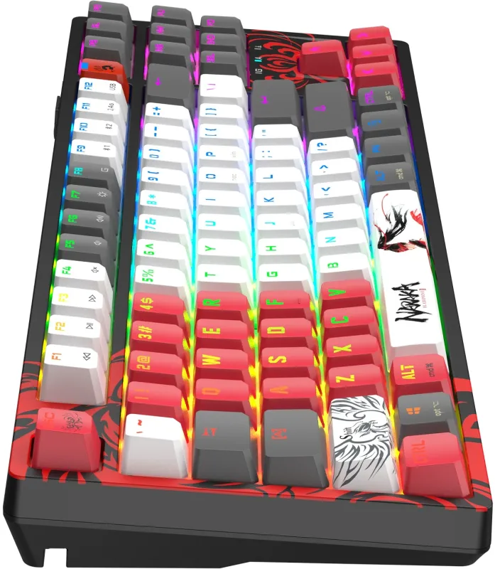 Клавиатура A4Tech Bloody WS87 Naraka механическая черный/красный USB for gamer LED (WS87)