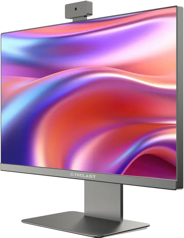 Моноблок Teclast V24 Air 23.8" Full HD N-series N95 (1.7) 8Gb SSD512Gb UHDG Windows 11 Professional GbitEth WiFi BT 120W серый 1920x1080