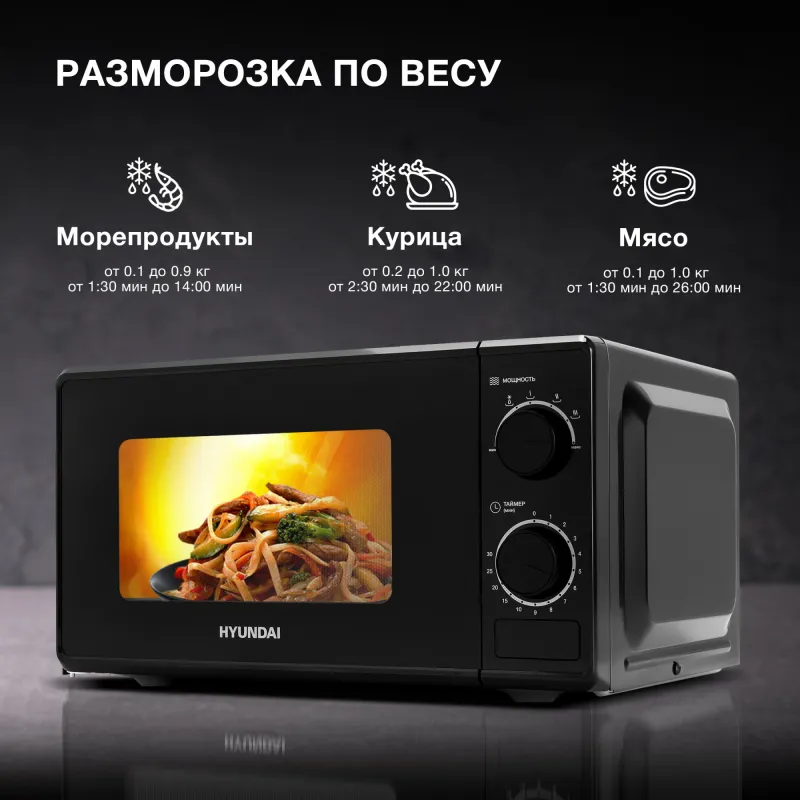 Микроволновая Печь Hyundai HYM-M2096 20л. 700Вт черный