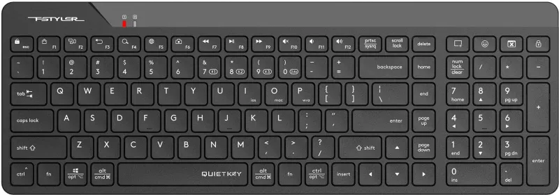 Клавиатура A4Tech Fstyler FBK23 AS черный USB беспроводная BT/Radio (FBK23 AS)