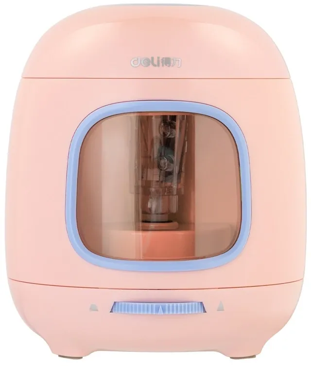 Точилка для карандашей электрическая Deli VA13PINK пластик розовый