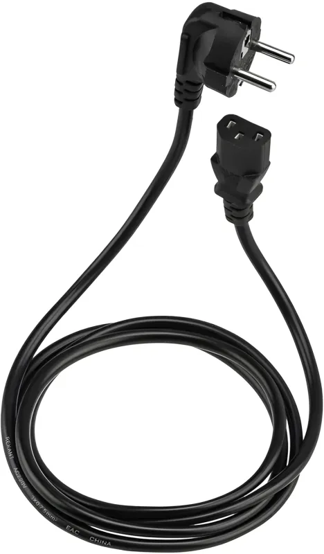 Шнур питания Rexant 11-1121 C13-Schuko проводник.:3x0.75мм2 1.8м 220В 6А (упак.:1шт) черный