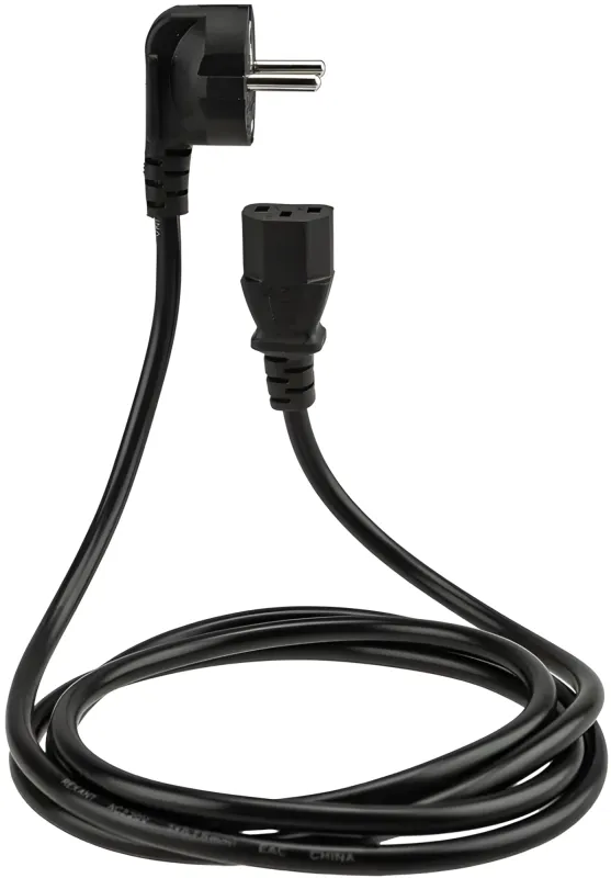 Шнур питания Rexant 11-1121 C13-Schuko проводник.:3x0.75мм2 1.8м 220В 6А (упак.:1шт) черный