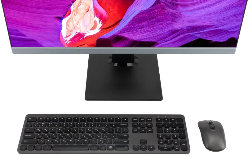 Моноблок Digma Pro Unity 27" Full HD i5 1335U (1.3) 16Gb SSD512Gb Iris Xe Windows 11 Professional GbitEth WiFi BT 90W клавиатура мышь Cam серый 1920x1080