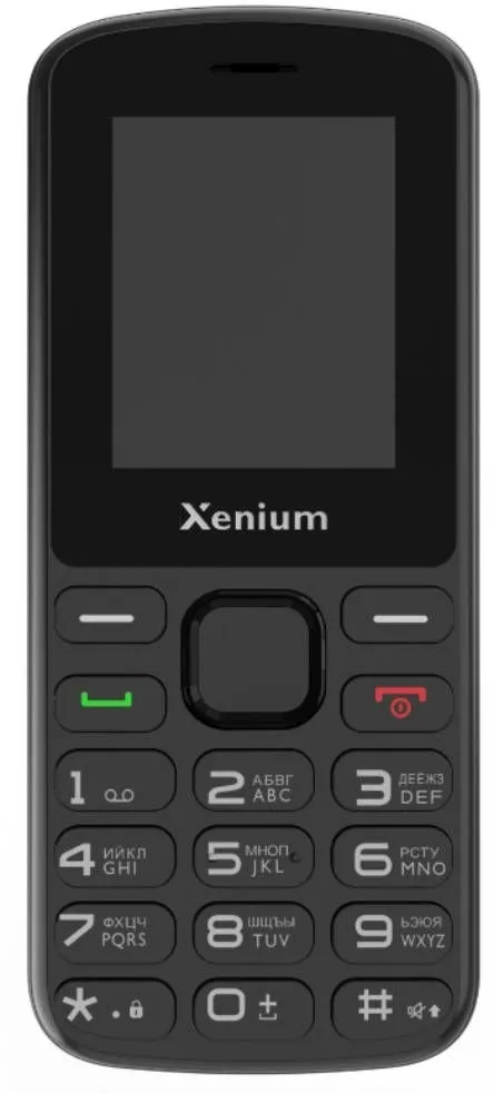 Мобильный телефон XENIUM X170 черный моноблок 2Sim 1.77" 128x160 Nucleus 0.3Mpix GSM900/1800 MP3 FM microSD max32Gb