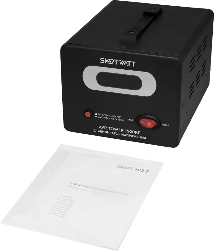 Стабилизатор напряжения Smartwatt Tower 1500RF 1500ВА черный