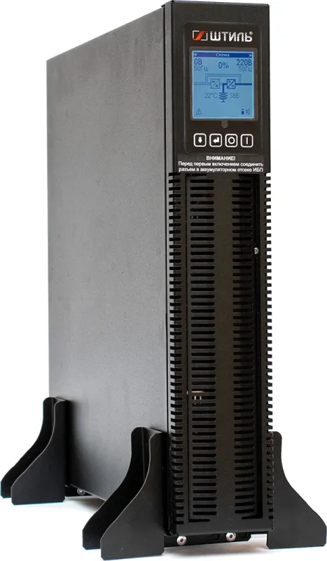 ШТИЛЬ ИБП 1000 ВА; 1 фазный; on-line; батарея: 36В, ext (no incl), ЗУ 5А; 2U; rack / tower