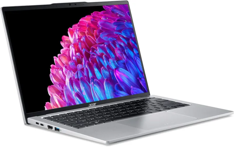 Ноутбук Acer Swift Go 14 SFG14-73-54WC Core Ultra 5 125H 16Gb SSD1Tb Intel Arc 14" IPS WQXGA+ (2880x1800) Windows 11 Home silver WiFi BT Cam (NX.KV4CD.002)